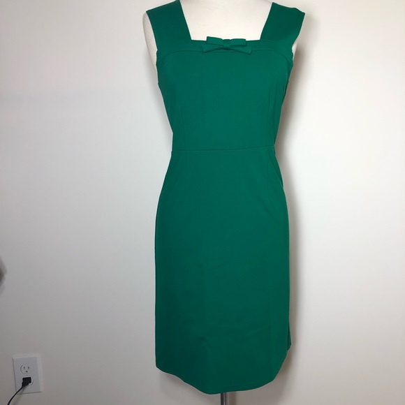 NEW ModCloth Retro Sheath Square Neckline Dress - Picture 2 of 8